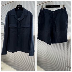 [홍콩명품.loro piana]로로피아나 2026 남성용  린넨 반팔셔츠세트  LP1284 HD 홍콩명품의류,구매대행,온라인명품