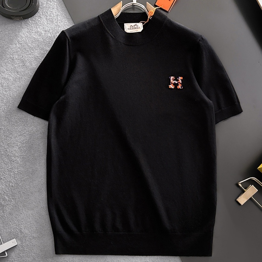 [홍콩명품.HERMES] 에르메스 2026 남성용 니트반팔 HM563 YB 홍콩명품의류,구매대행,온라인명품