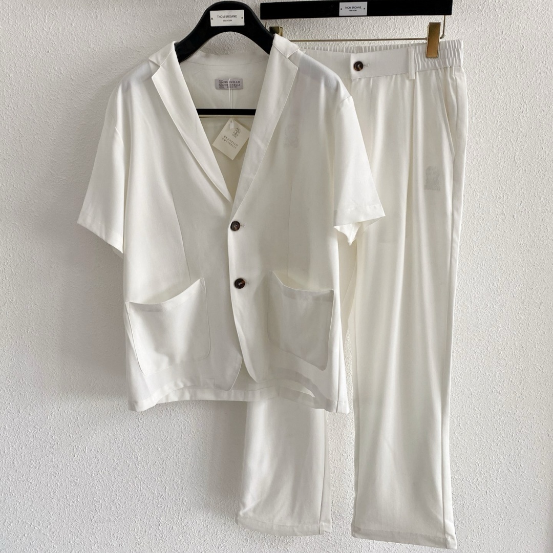 [홍콩명품.BRUNELLO CUCINELLI]브루넬로 쿠치넬리 2026 남성용 반팔수트세트 BL1653 YB 3컬러 홍콩명품의류,구매대행,온라인명품