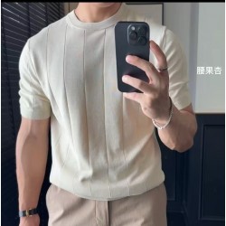 [홍콩명품.loro piana] 로로피아나 2026 남성용 니트반팔 LP1475 PD 홍콩명품의류,구매대행,온라인명품