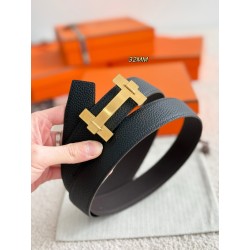 [홍콩명품.HERMES] 에르메스 2026 남성용 가죽벨트 3.2 CM HM033