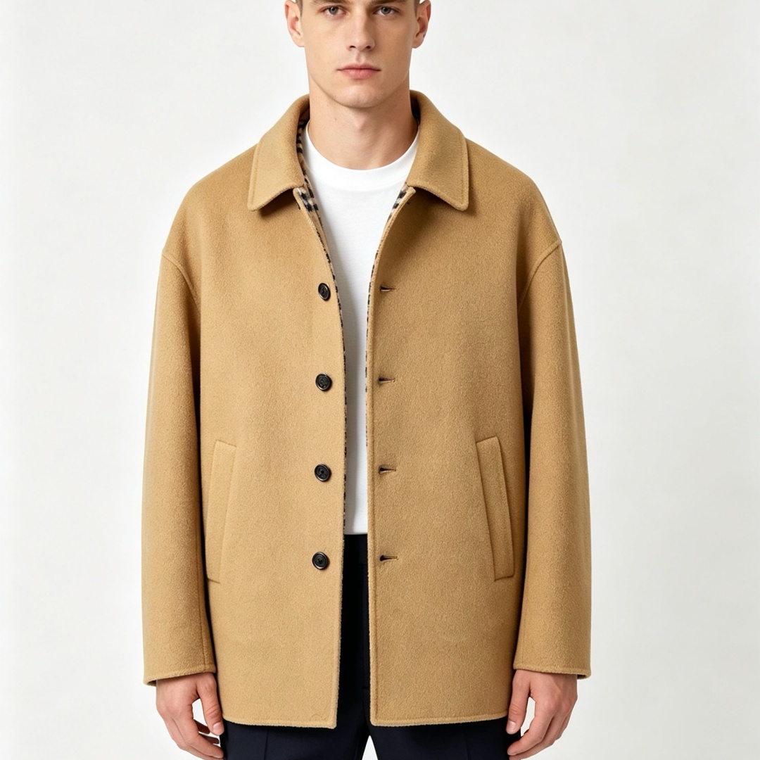 [홍콩명품.BURBERRY] 버버리 2026 남성용 캐시미어 카라 봄버 코트 BU1849 HD 홍콩명품의류,구매대행,온라인명품