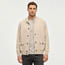 [홍콩명품.loro piana] 로로피아나 2026 남성용 울혼방 니트 자켓 LP1634 HD  홍콩명품의류,구매대행,온라인명품