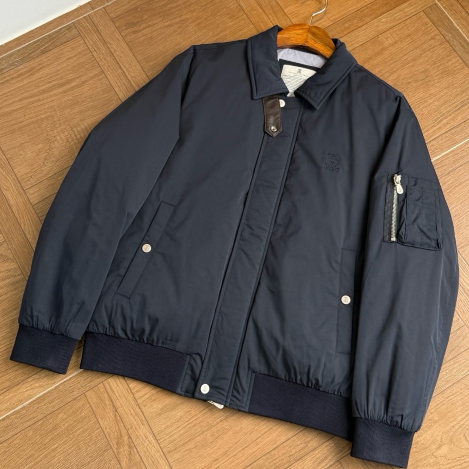 [홍콩명품.BRUNELLO CUCINELLI]브루넬로 쿠치넬리 2026 남성용 스웨이드+덕다운 패딩자켓 BL1811 HD