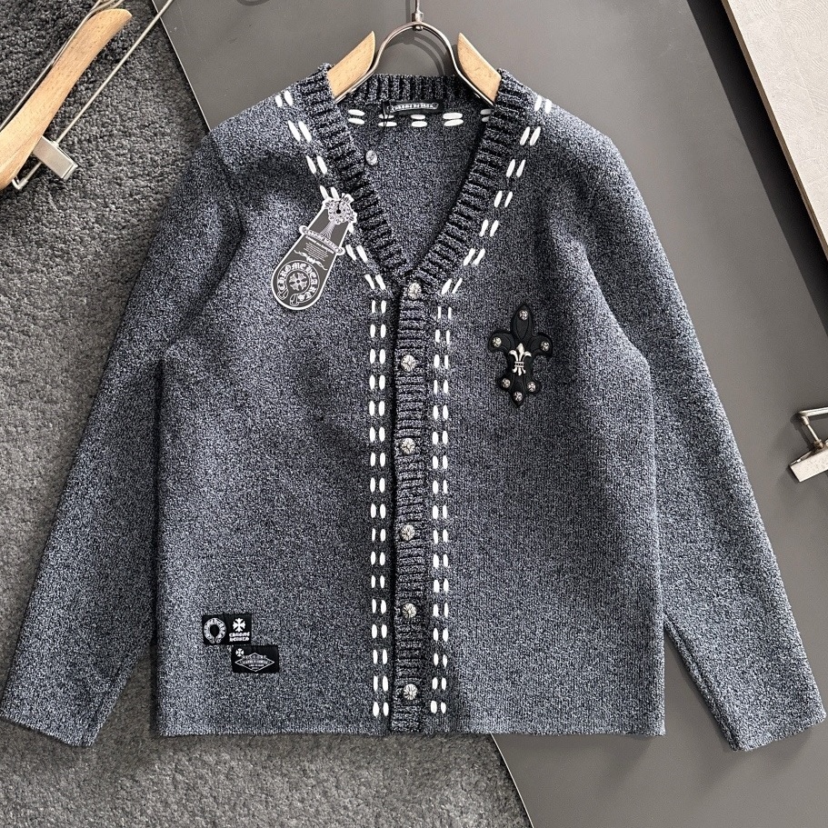 [홍콩명품.CHROME HEARTS] 크롬하츠 2026 남성용 울혼방 가디건 GC607 HD 홍콩명품의류,구매대행,온라인명품